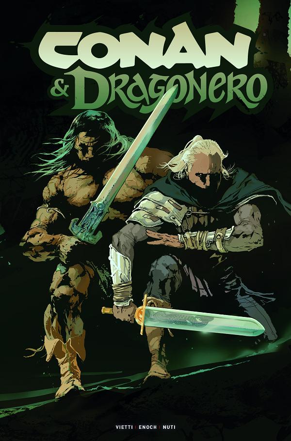 Conan The Barbarian And Dragonero #5 CVR C (OF 7) CVR C STEVAN SUBIC FOIL cover