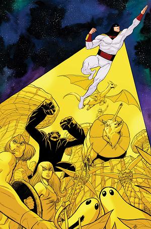 Space Ghost Vs The Herculoids #1 CVR N CVR N INC 1:25 DREW MOSS VIRGIN cover