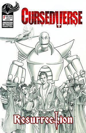Cursedverse Resurrection #1 CVR E CVR E MARK SPARACIO LTD B&W cover