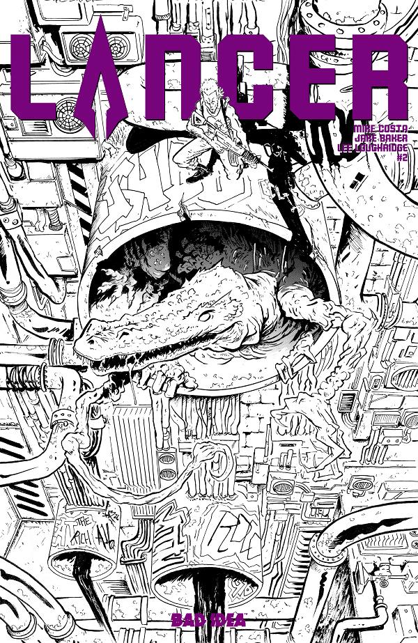 Lancer #2 CVR D (OF 4) CVR D INC 1:20 JAKE BAKER B&W cover