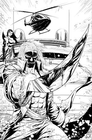 Final Boss #10 CVR D CVR D TYLER KIRKHAM WITCHBLADE TEAM UP cover