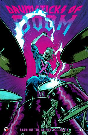 Drumsticks Of Doom Band On The Silver Mountain #1 CVR B (OF 3) CVR B 5 COPY DAVE CHISHOLM UNLOCK cover