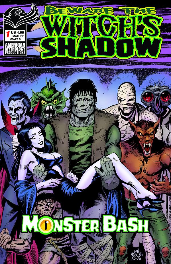 Beware The Witchs Shadow Monster Bash #1 variant cover by Dan Parsons