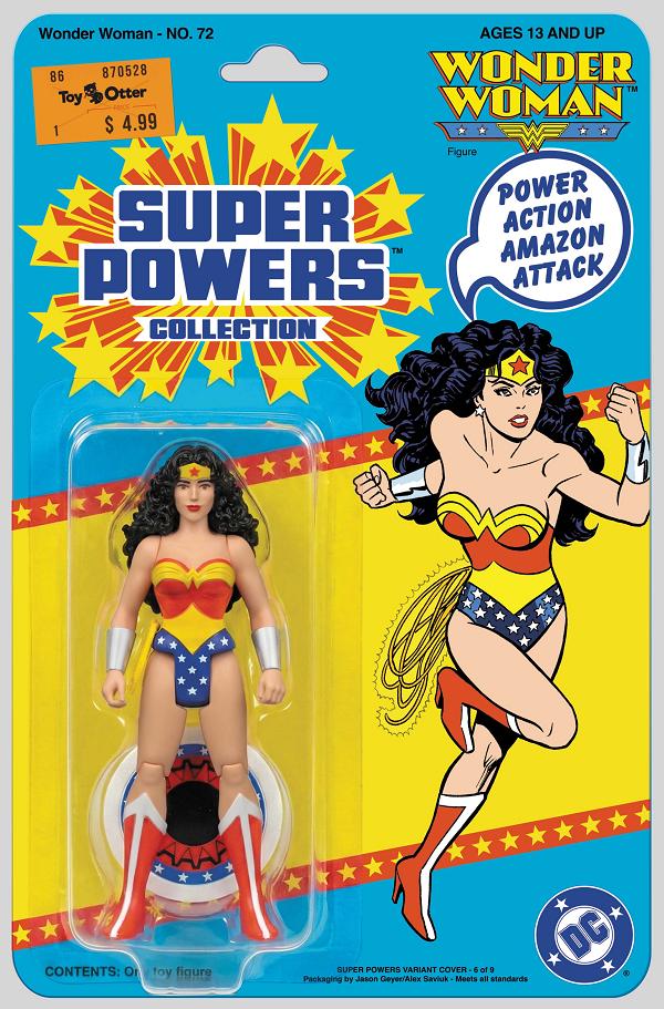 Wonder Woman #72 CVR B FACSIMILE EDITION CVR B JASON GEYER & ALEX SAVIUK WONDER WOMAN SUPER POWERS CARD STOCK cover