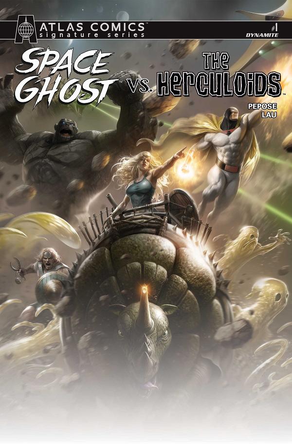 Space Ghost Vs The Herculoids #1 CVR J CVR J FRANCESCO MATTINA ATLAS EDITION SIGNED BY DAVID PEPOSE cover