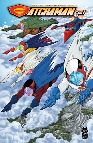 Gatchaman #21 CVR A CHRIS BATISTA SABRINA CINTRON cover