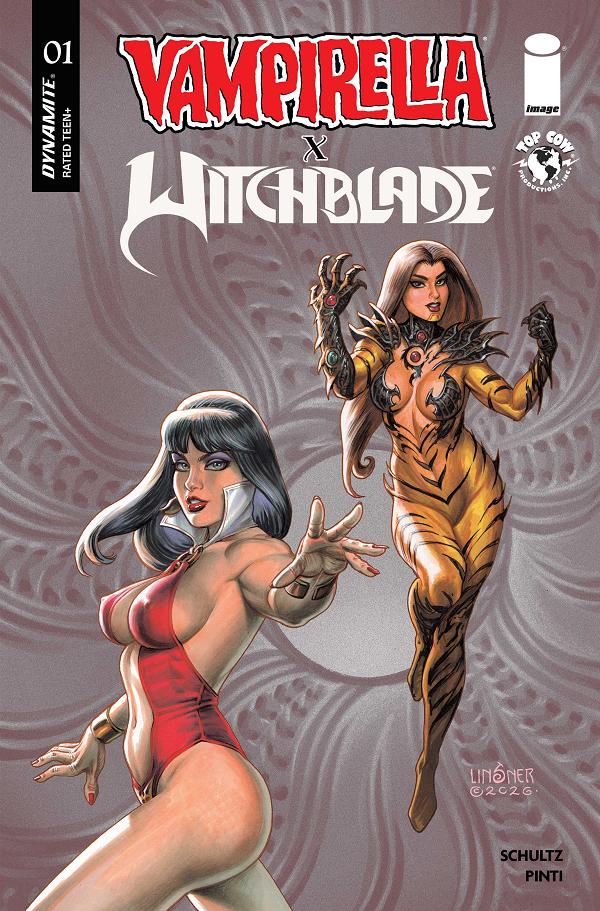 Vampirella X Witchblade Special #1 variant cover by Joseph Michael Linsner