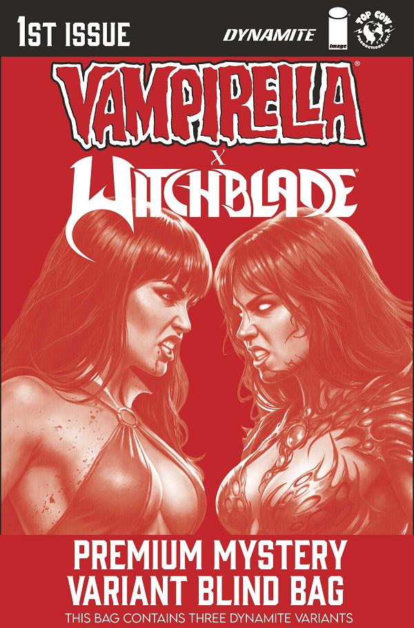 Vampirella X Witchblade Special #1 variant cover by Blind Bag