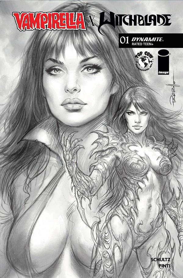 Vampirella X Witchblade Special #1 variant cover by Lucio Parrillo