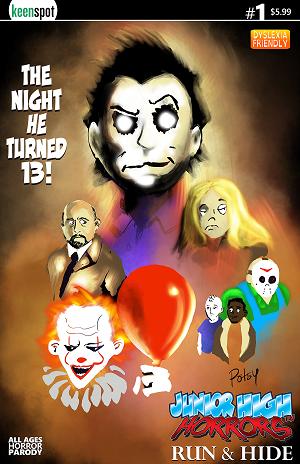 Junior High Horrors Run & Hide #1 CVR B (ONE SHOT) CVR B ROB POTCHAK THE NIGHT HE TURNED 13 cover
