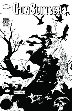 Gunslinger Spawn #58 CVR B CVR B CARLO BARBERI B&W cover