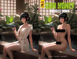 Gun Honey Doubles Down #4 CVR E (OF 4) CVR E RARE TEMPTER WRAPAROUND NUDE CLOTHED BAGGED cover