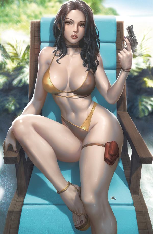 Gun Honey Doubles Down #4 variant cover by Kendrick Lim