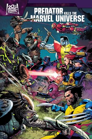 Predator Kills The Marvel Universe Omnibus Leinil Yu Cover cover