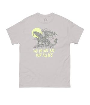 Rebecca Yarros's Fourth Wing: We Do Not Eat Our Allies Unisex T-Shirt Small #1 cover