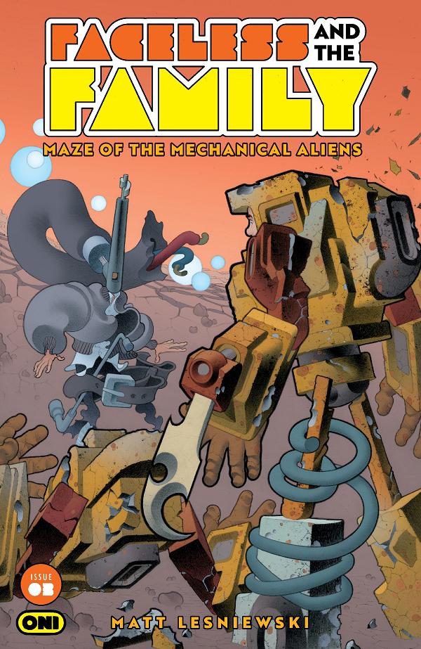 Faceless And The Family Maze Of The Mechanical Aliens Cvr A Matt Lesniewski #3 cover
