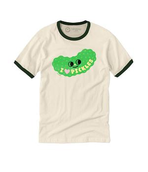 Suzy Ultman: I Heart Pickles Unisex Ringer T-Shirt Small #1 cover