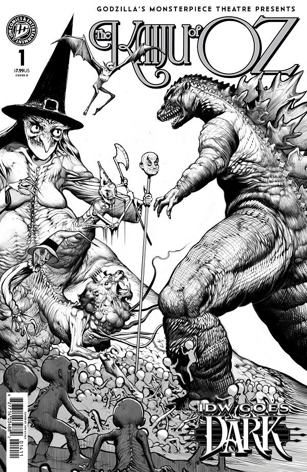 Godzilla’s Monsterpiece Theatre Presents: The Kaiju Of Oz Cover A (Scioli) #1 variant cover by Jon Ayala