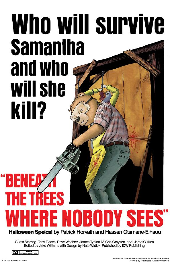 Beneath The Trees Where Nobody Sees Halloween Special Cover A (Horvath) #1 null cover