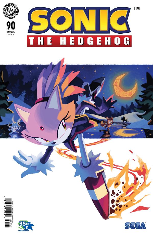 Sonic The Hedgehog Cover A (Haines) #90 variant cover by Nathalie Fourdraine