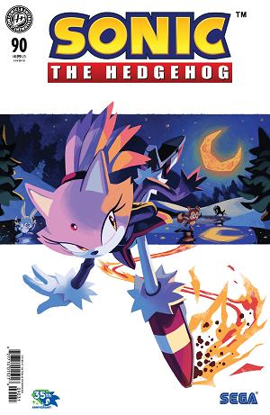 Sonic The Hedgehog Cover A (Haines) #90 Variant RI (15) (Fourdraine) [1:15] cover