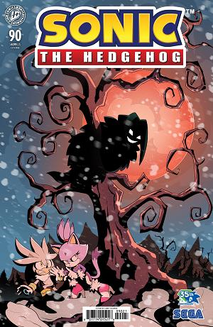 Sonic The Hedgehog Cover A (Haines) #90 Variant B (Bulmer) cover