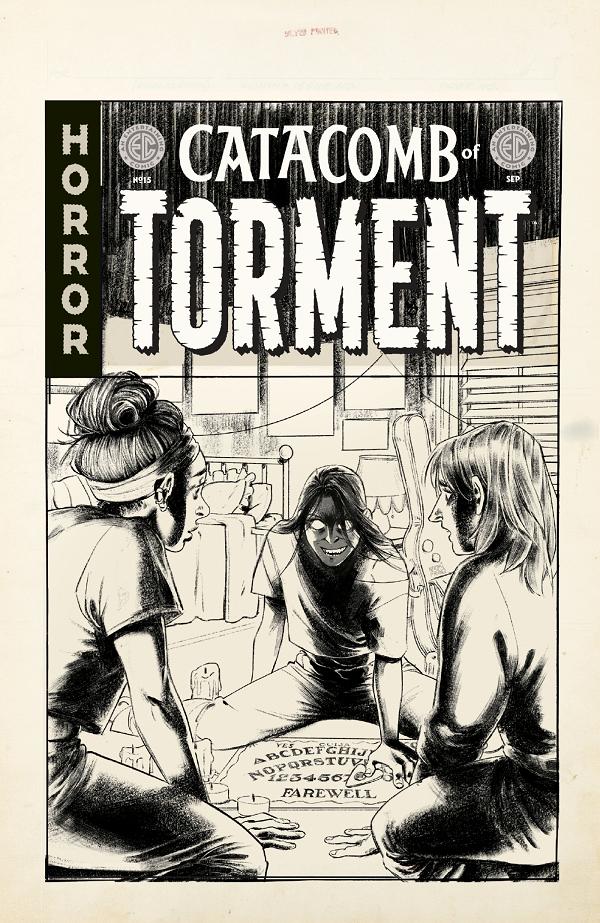 Ec Catacomb Of Torment Cvr A Oliver Dominguez #15 CVR D INC 1:20 NAOMI FRANQ B&W ARTIST EDITION VAR [1:20] cover