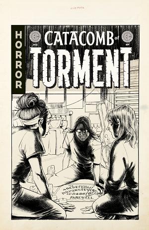 Ec Catacomb Of Torment Cvr A Oliver Dominguez #15 CVR D INC 1:20 NAOMI FRANQ B&W ARTIST EDITION VAR [1:20] cover
