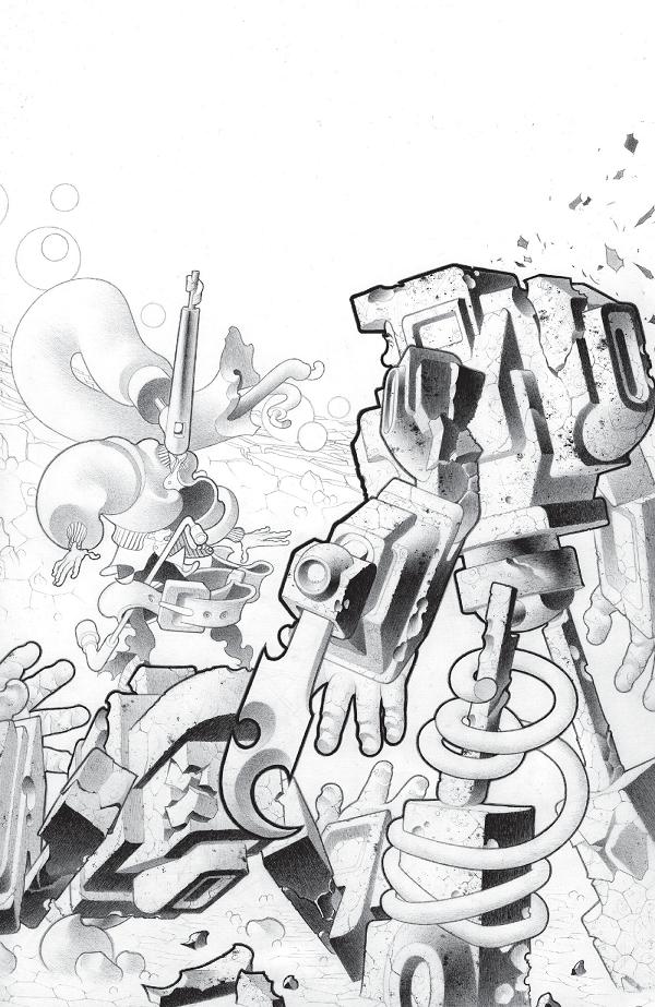 Faceless And The Family Maze Of The Mechanical Aliens Cvr A Matt Lesniewski #3 cover