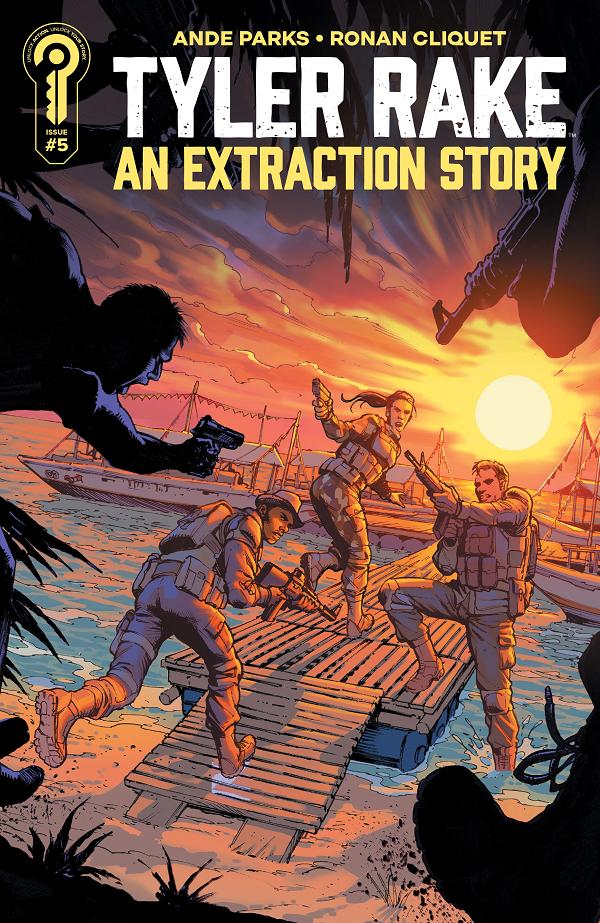 Tyler Rake: An Extraction Story Cover A Declan Shalvey #5 Cover B Marco Santucci cover