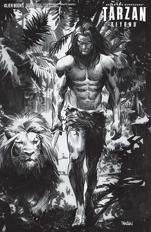 Tarzan Beyond Cover A (Alessio) #3 Variant D (Panosian B&W) cover