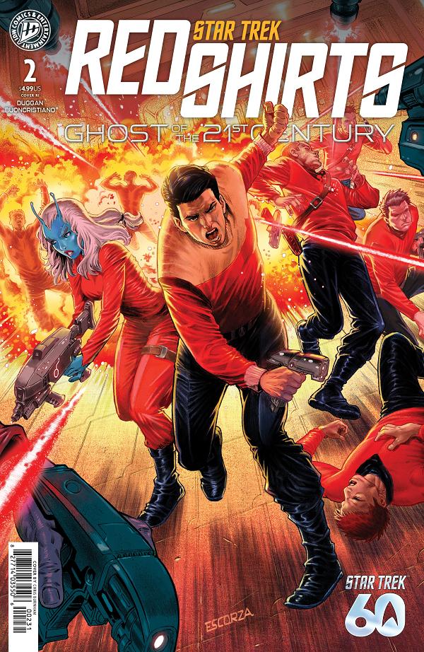 Star Trek: Red Shirts--Ghost Of The 21St Century Cover A (Shehan) #2 Variant RI (10) (Escorza Brothers) [1:10] cover