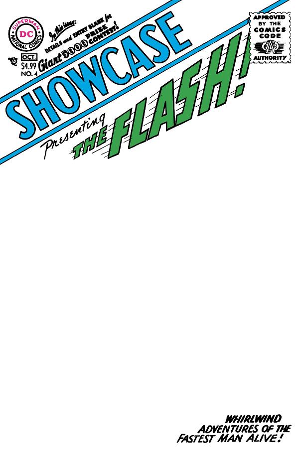 Showcase #4 CVR B FACSIMILE EDITION CVR B BLANK CARD STOCK cover
