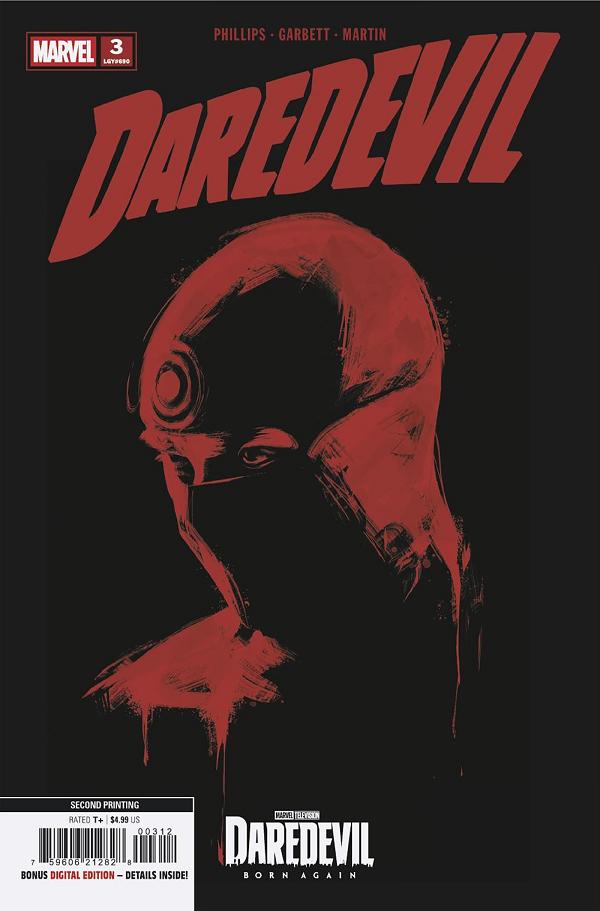 Daredevil #3 MARVEL TELEVISION 2ND PRINTING VARIANT cover