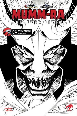 Mumm Ra The Ever Living #4 CVR K CVR K DECLAN SHALVEY LINE ART cover