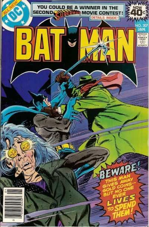 Batman #307 null cover