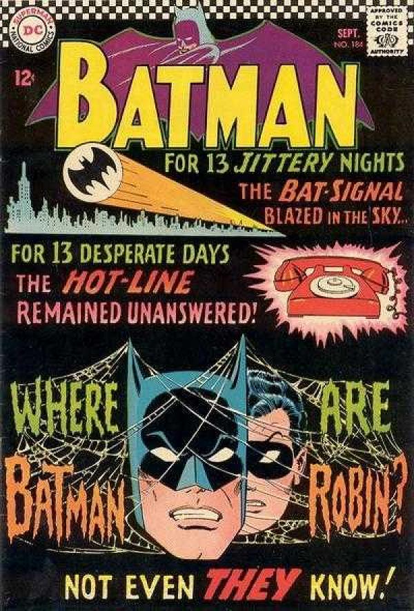 Batman #184 null cover