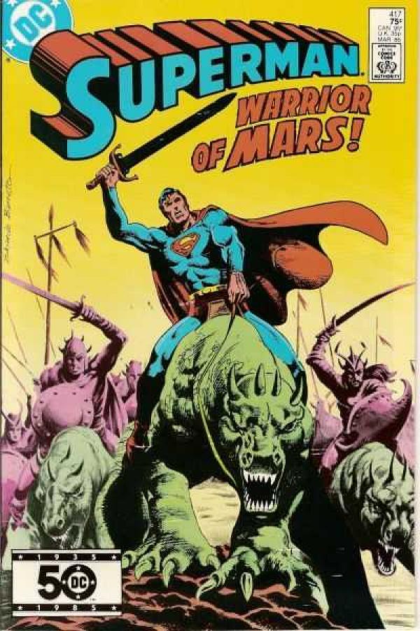 Superman #417 null cover