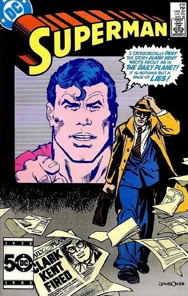 Superman #410 null cover