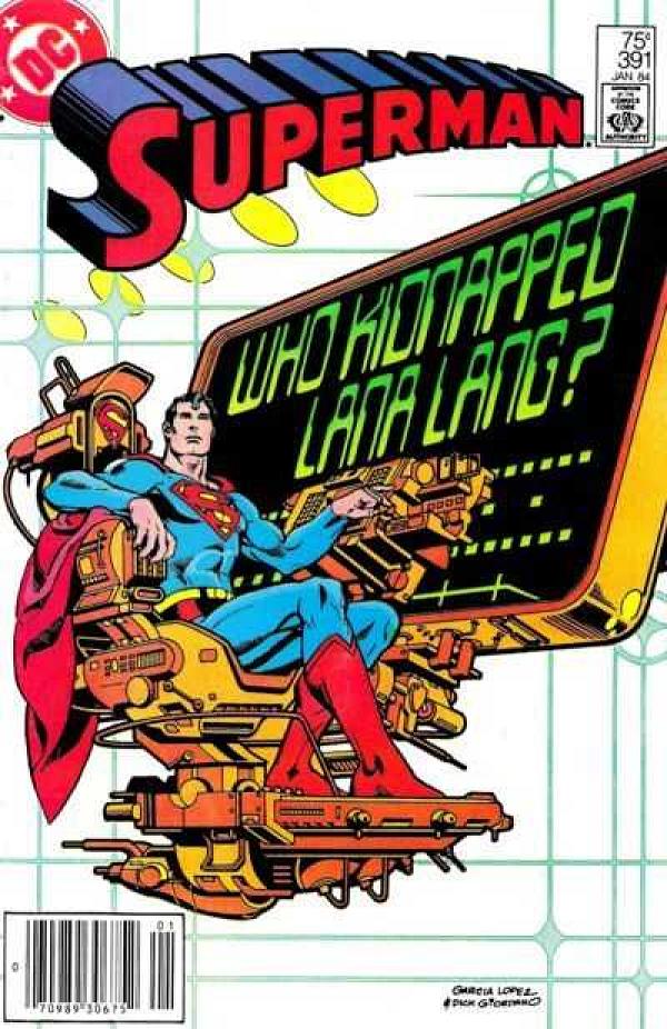 Superman #391 null cover