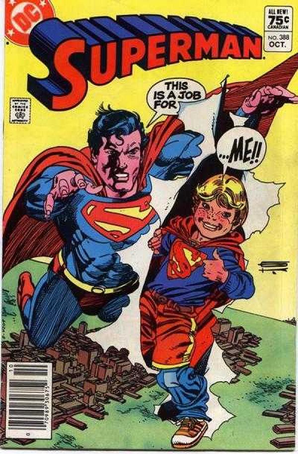 Superman #388 null cover