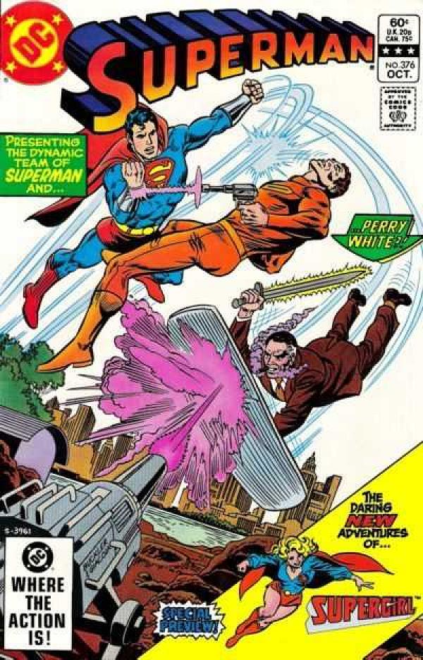 Superman #376 null cover
