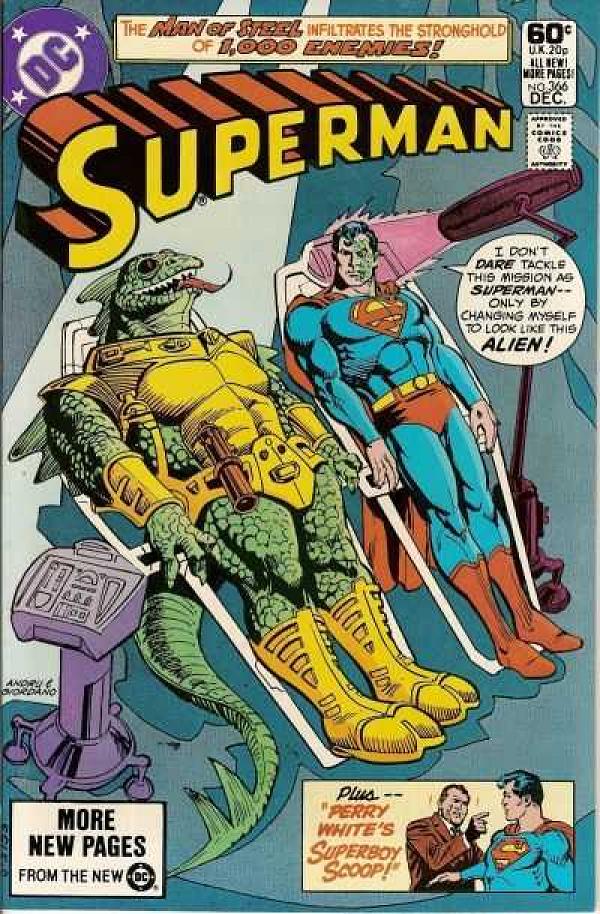 Superman #366 null cover