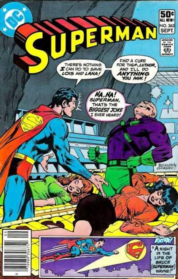 Superman #363 null cover