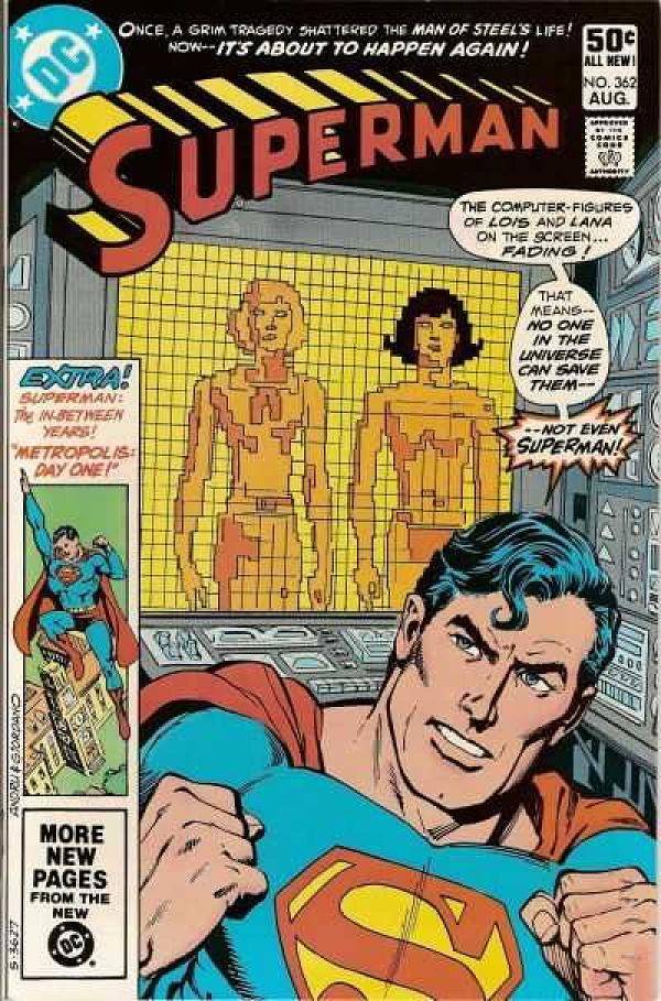Superman #362 null cover
