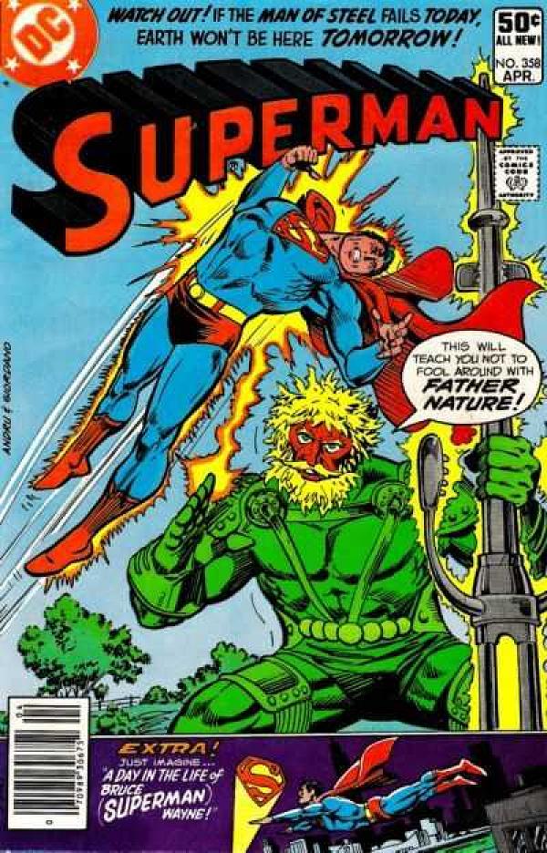 Superman #358 null cover