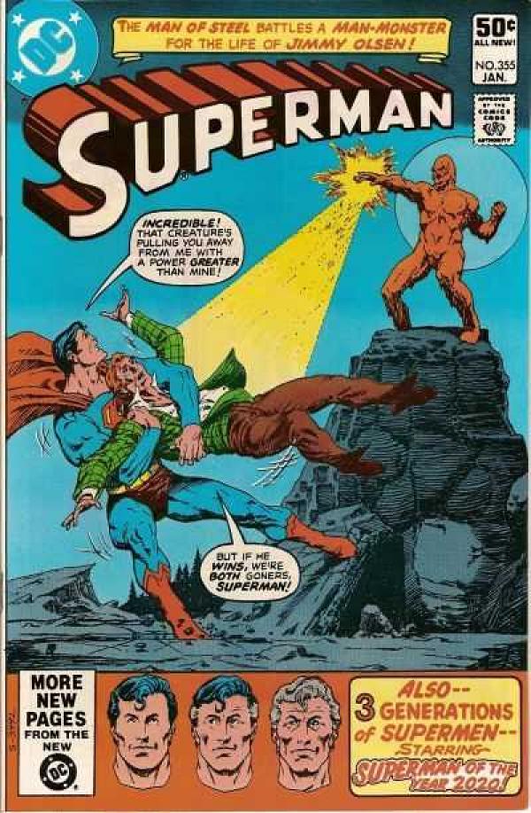 Superman #355 null cover