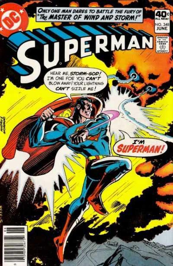 Superman #348 null cover
