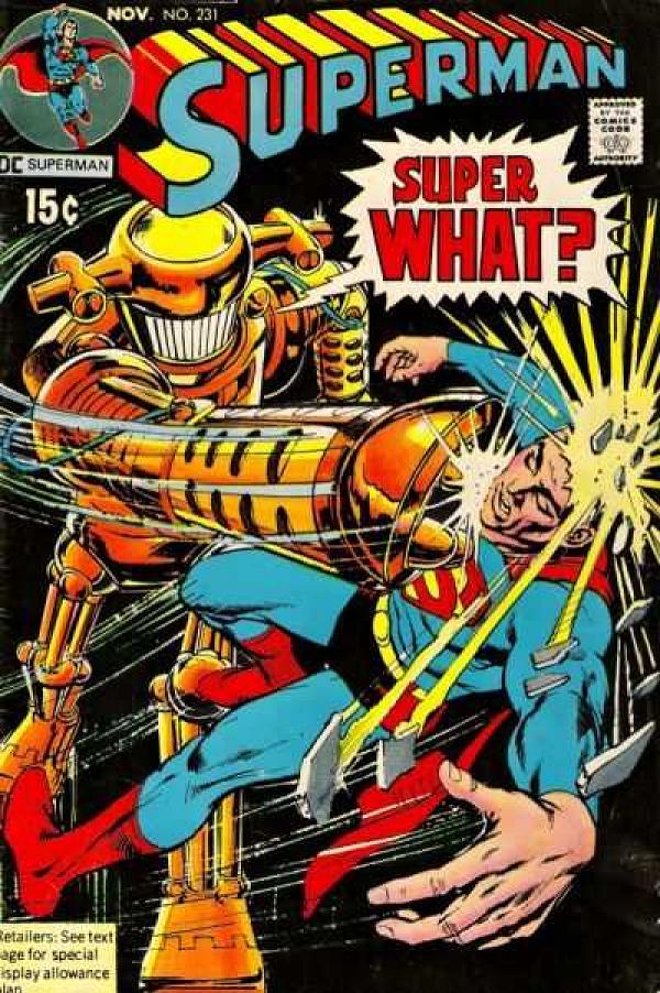Superman #231 null cover