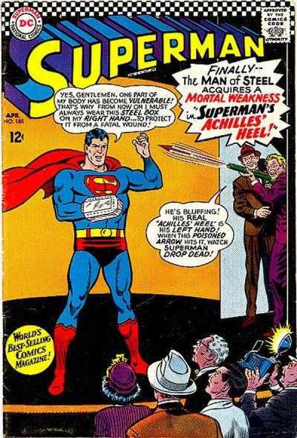 Superman #185 null cover